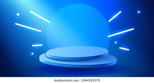 Abstract scene background. Product presentation, mock up, show cosmetic product, Podium, stage pedestal or platform. Vector illustration