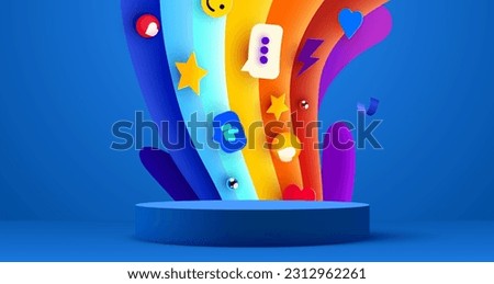 Abstract scene background. Product presentation, mock up, show cosmetic product, Podium, stage pedestal or platform. Vector illustration