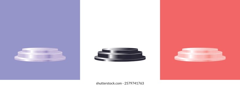 Abstract scene background. Purple black and green background. Product presentation, mock up. Podium, stage pedestal or platform.