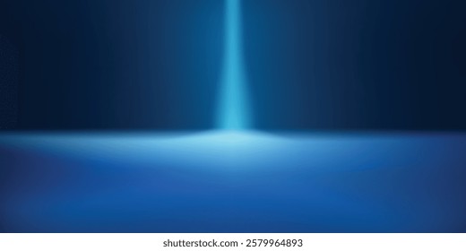 Abstract scene elegant blue light lines on dark background with lighting effect design simple abstract