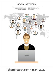 Abstract Scheme of social network