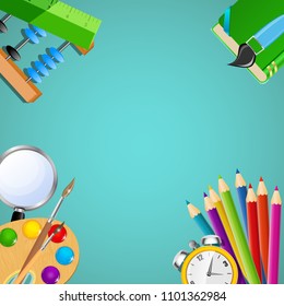 Abstract School Background Vector Illustration EPS10