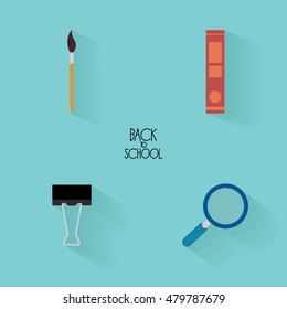 abstract school objects
