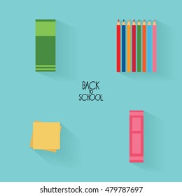 abstract school objects