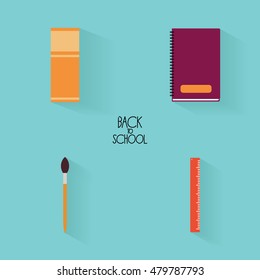abstract school objects