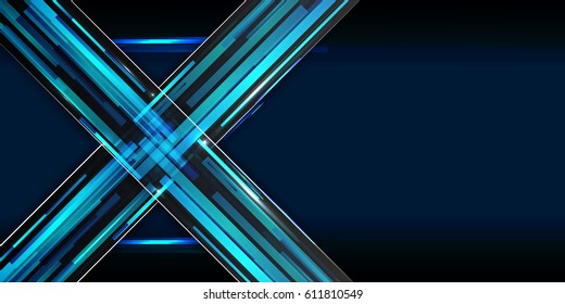 Abstract Sci Fi Background Concept X Symbol Hi Tech