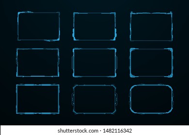 abstrakter Hintergrund für das Design von Layoutbildern im Rahmen von SCI-Frame. Vektorgrafik