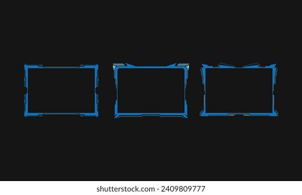 abstract sci fi frame template layout design concept background. vector illustration	
