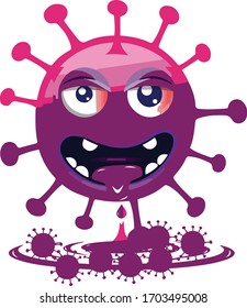 Abstract Science 3d Corona Virus design 2020