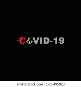 Diseño abstracto del virus de la ciencia 3d Corona 2020