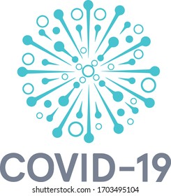 Abstract Science 3d Corona Virus design 2020