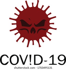 Diseño abstracto del virus de la ciencia 3d Corona 2020