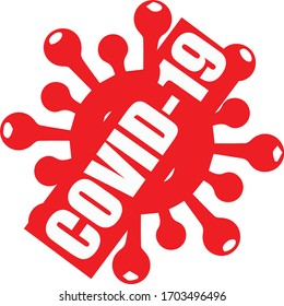 Abstract Science 3d Corona Virus design 2020