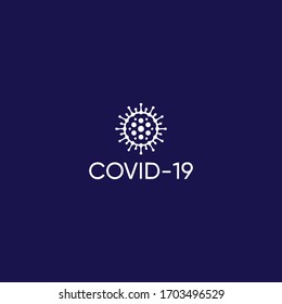Abstract Science 3d Corona Virus design 2020