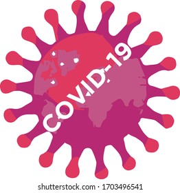 Abstrakte Science 3d Corona Virus Design 2020