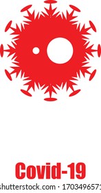 Diseño abstracto del virus de la ciencia 3d Corona 2020