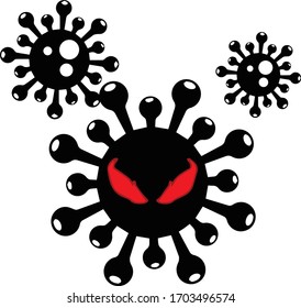 Abstract Science 3d Corona Virus design 2020