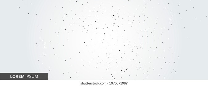 Abstract science background with modern connecting points and lines.