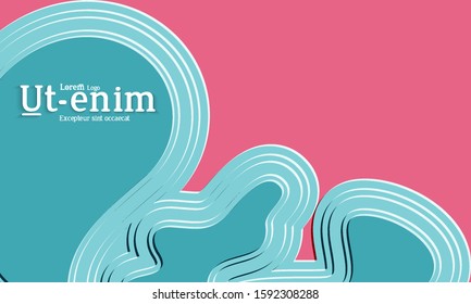 Abstract science background. Nature inspired organic wavy shape. Biological texture of growing biomass, unicellular Organisms, Amoeba. Embossed edge of microorganism or mold under microscope.