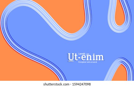 Abstract science background. Nature inspired organic wavy shape. Biological texture of growing biomass, unicellular Organisms, Amoeba. Embossed edge of microorganism or mold under microscope.
