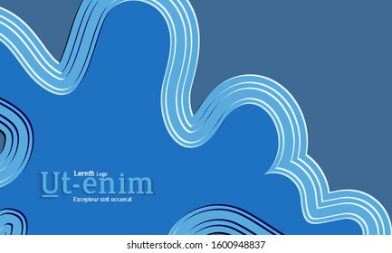 Abstract science background. Nature inspired organic wavy shape. Biological texture of growing biomass, unicellular Organisms, Amoeba. Embossed edge of microorganism or mold under microscope.