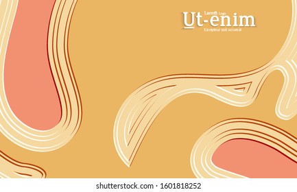 Abstract science background. Nature inspired organic wavy shape. Biological texture of growing biomass, unicellular Organisms, Amoeba. Embossed edge of microorganism or mold under microscope.