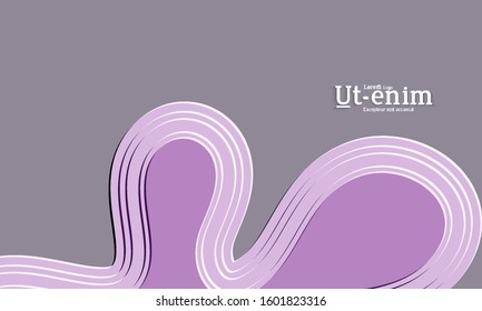 Abstract science background. Nature inspired organic wavy shape. Biological texture of growing biomass, unicellular Organisms, Amoeba. Embossed edge of microorganism or mold under microscope.