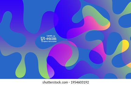 Abstract science background. Nature inspired organic wavy shape. Biological texture of growing biomass, unicellular Organisms, Amoeba. Microorganism or mold under microscope.