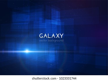Abstract science background with technology shapes and star burst. Vector eps10.