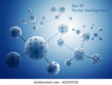 Abstract science background. Vector illustration