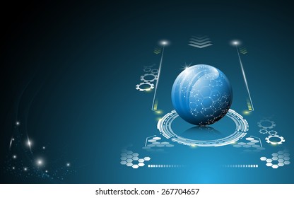 abstract science ball innovation technology concept background
