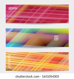 Abstract science banner with glowing rays light effect. Template design for internet speed communication data computing technology. Futuristic texture of trails blurred energy motion.