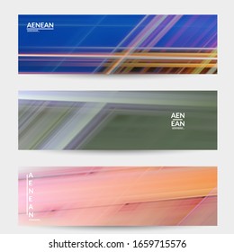 Abstract science banner with glowing rays light effect. Template design for internet speed communication data computing technology. Futuristic texture of trails blurred energy motion.