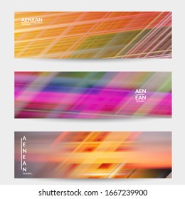 Abstract science banner with glowing rays light effect. Template design for internet speed communication data computing technology. Futuristic texture of trails blurred energy motion.