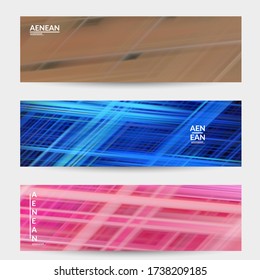 Abstract science banner with glowing rays light effect. Template design for internet speed communication data computing technology. Futuristic texture of trails blurred energy motion.