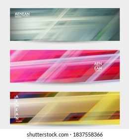 Abstract science banner with glowing rays light effect. Template design for internet speed communication data computing technology. Futuristic texture of trails blurred energy motion.