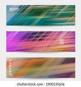 Abstrakter Wissenschaftsbanner mit leuchtenden Strahlen Lichteffekt. Vorlagentechnik für die Internetgeschwindigkeits-Kommunikationstechnologie. Futuristische Struktur der Trails unscharf Energie Bewegung.