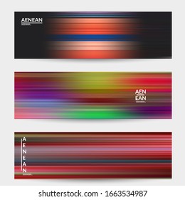 Abstract science banner with speed light moving fast bright blurred lines. Fluid motion gradients. Multicolored liquid texture for marketing technology.