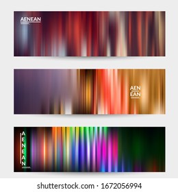 Abstract science banner  with speed light moving fast bright blurred lines. Fluid motion gradients. Sports or music futuristic background. Multicolored liquid texture for marketing technology.