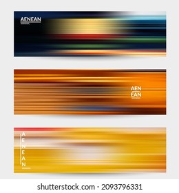 Abstract science banner with speed light moving fast bright blurred lines. Template design for internet communication data computing marketing technology. Futuristic art with fluid bright gradients.