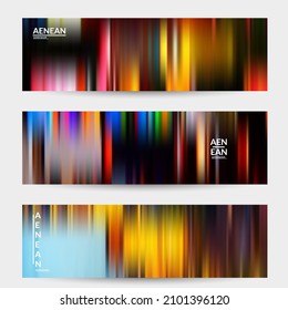 Abstract science banner  with speed light moving fast bright blurred lines. Fluid motion gradients. Sports or music futuristic background. Multicolored liquid texture for marketing technology.