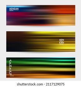 Pancarta de la ciencia abstracta con luz de velocidad moviéndose líneas borrosas brillantes y rápidas. Diseño de plantillas para la tecnología de marketing informático de datos de comunicación por Internet. Arte futurista con gradientes brillantes y fluidos.