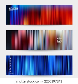Abstract science banner  with speed light moving fast bright blurred lines. Fluid motion gradients. Sports or music futuristic background. Multicolored liquid texture for marketing technology.