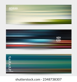 Abstract science banner with speed light moving fast bright blurred lines. Fluid motion gradients. Sports or music futuristic background. Multicolored liquid texture for marketing technology.