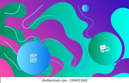 Abstract science biology background. Nature inspired organic wavy vanishing shape on bright gradient. Illustration of growing biomass, Amoeba. Concept of biochemical research on molecular level. 
