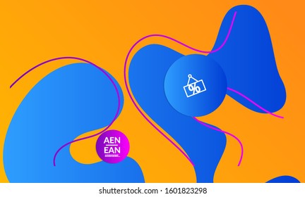 Abstract science biology background. Nature inspired organic wavy vanishing shape on bright gradient. Illustration of growing biomass, Amoeba. Concept of biochemical research on molecular level. 