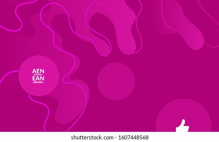 Abstract science biology background. Nature inspired organic wavy vanishing shape on bright gradient. Illustration of growing biomass, Amoeba. Concept of biochemical research on molecular level. 