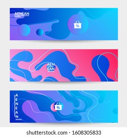 Abstract science biology background. Nature inspired organic wavy vanishing shape on bright gradient. Illustration of growing biomass, Amoeba. Concept of biochemical research on molecular level. 