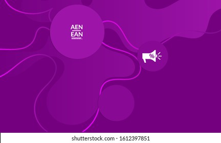 Abstract science biology background. Nature inspired organic wavy vanishing shape on bright gradient. Illustration of growing biomass, Amoeba. Concept of biochemical research on molecular level. 