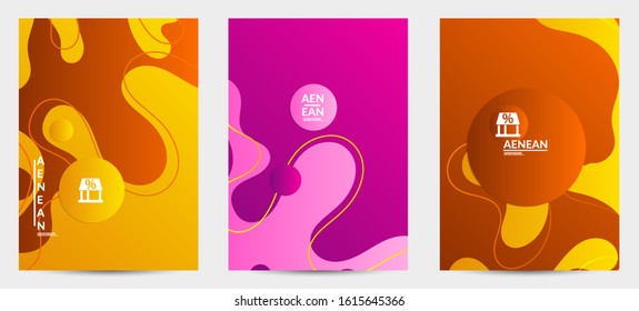 Abstract science biology background. Nature inspired organic wavy vanishing shape on bright gradient. Illustration of growing biomass, Amoeba. Concept of biochemical research on molecular level. 